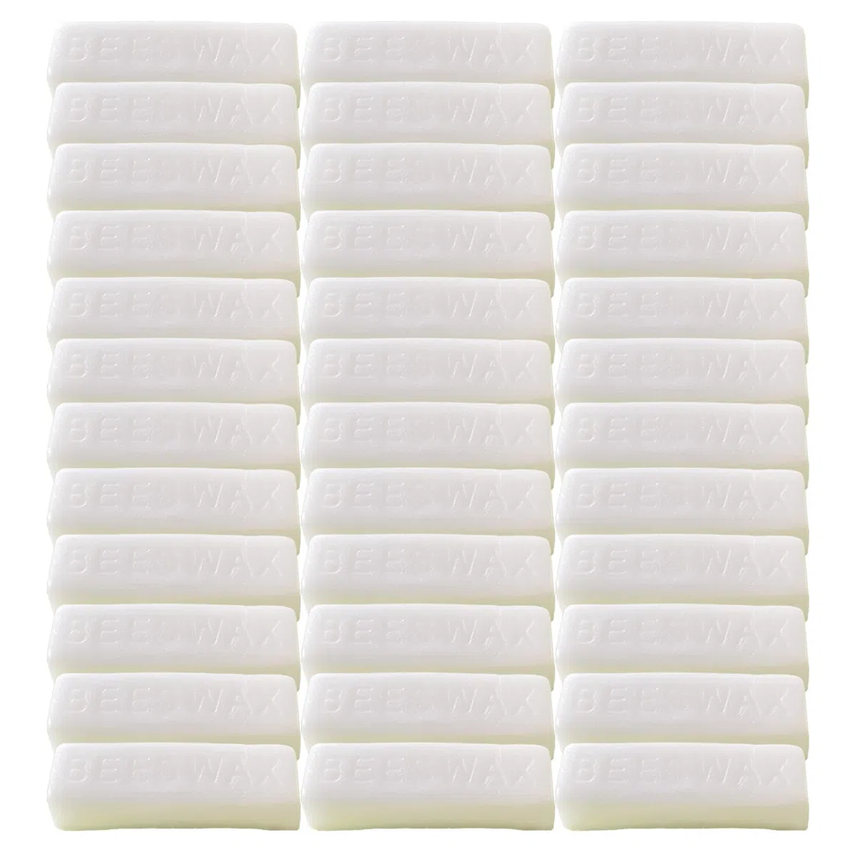 TooGet 36 Barrette di Cera d'Api Bianca Naturale, Blocco Puro per Realizzare Candele, Mobili, Lucidatura, Artigianato Fai Da Te, 1134 g