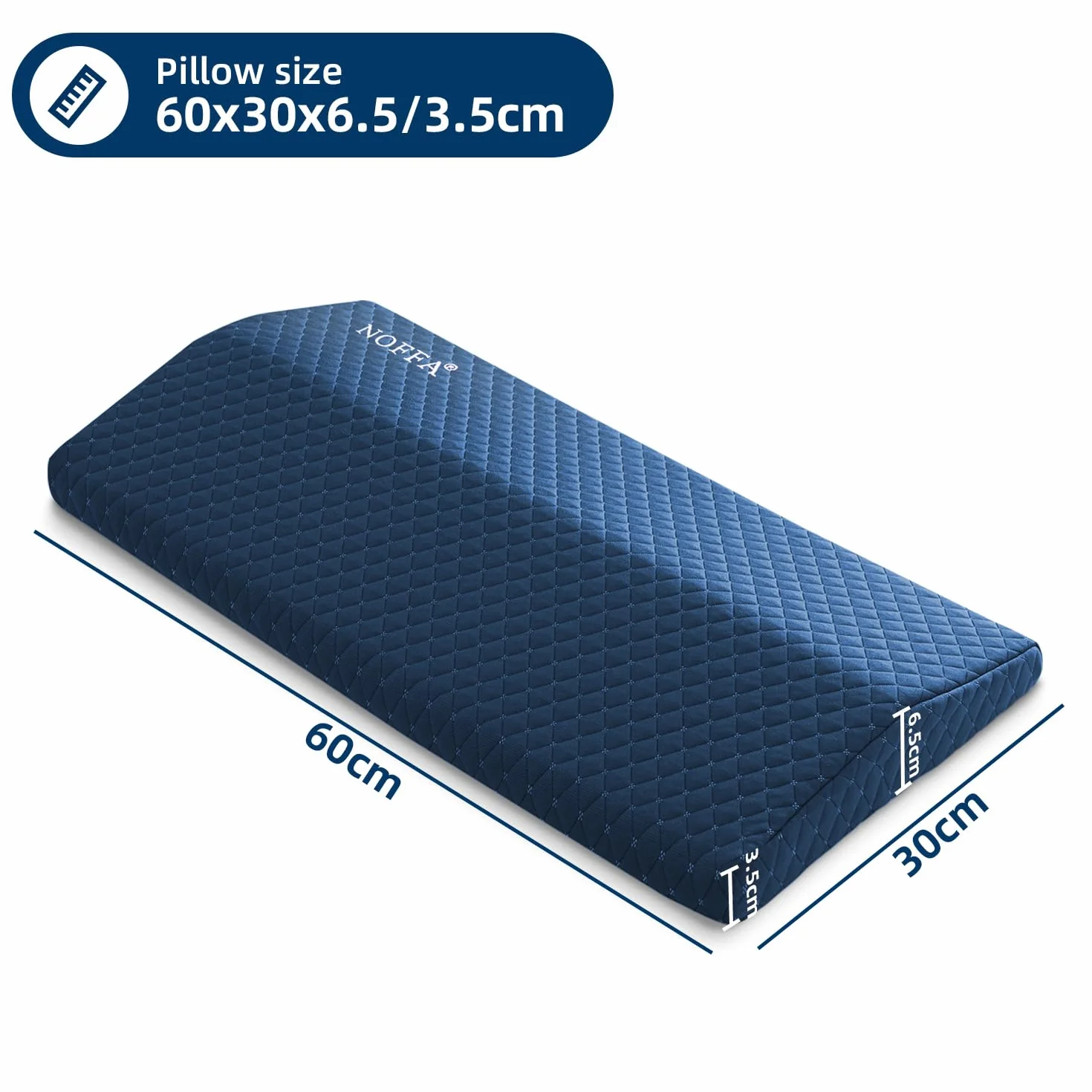 Cuscino Lombare Dormire, Cuscino Schiena Letto, Cuscino Lombare Letto in Memory Foam, Supporto Ortopedico per Schiena, Durezza/Altezza Regolabile