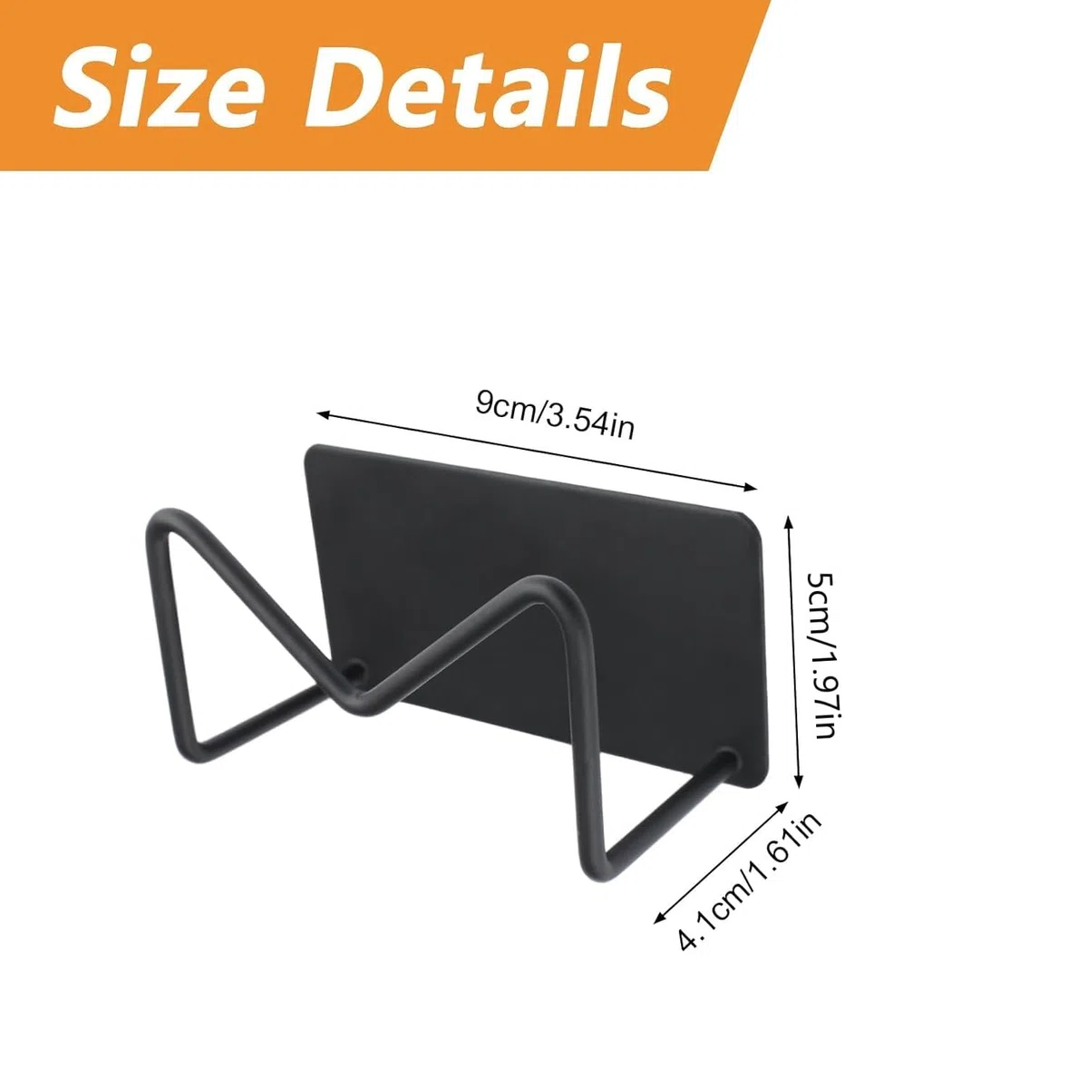 MOROBOR Supporto per bilancia da parete, 2 pezzi, autoadesivo, supporto regolabile da parete, adatto per casa, palestra, bagno, camera da letto, cucina, dormitorio, camper, dispensa/nero