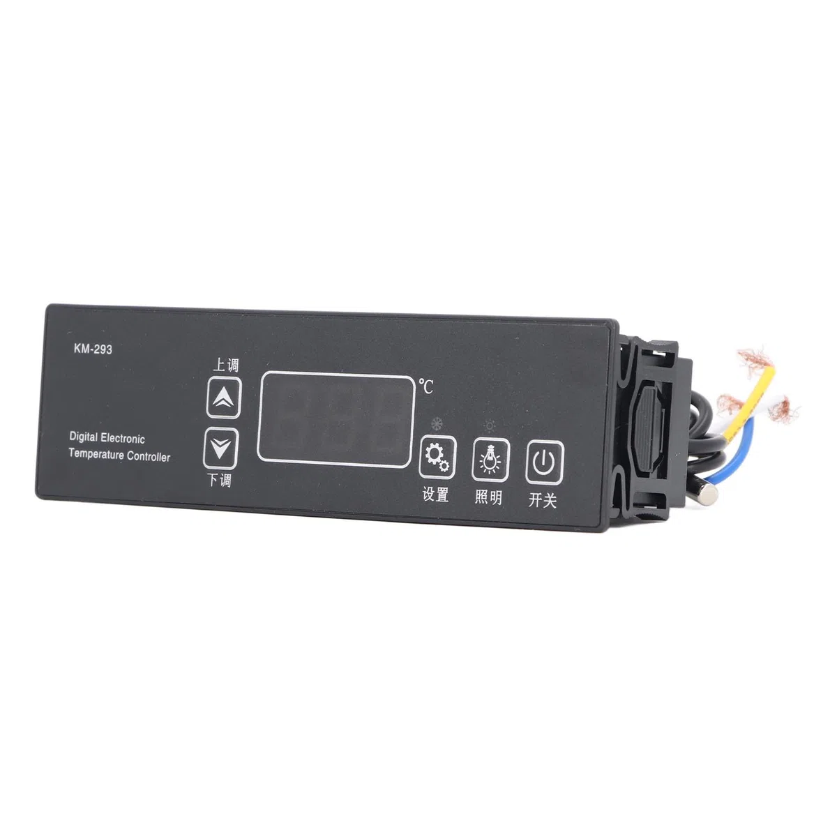 Fdit 220 V Digital Temperature Controller con una Sonda per il Congelatore del Frigorifero, Termostato Elettronico con Alta Precisione per i Fermentatori di Serra