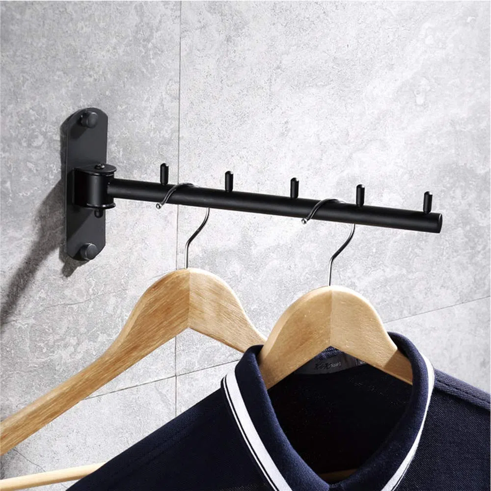 LEZED Appendiabiti da Parete in acciaio inox pieghevole Ganci de Porta Guardaroba Appendiabiti Pieghevoli Ganci Appendi Cappotto Appendiabiti Organizer con Supporto