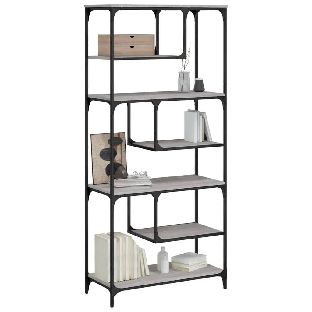 Sonoma - Mensola decorativa per soggiorno, libreria, 81 x 36 x 176 cm, materiale in legno per libri, soggiorno, studio, ufficio