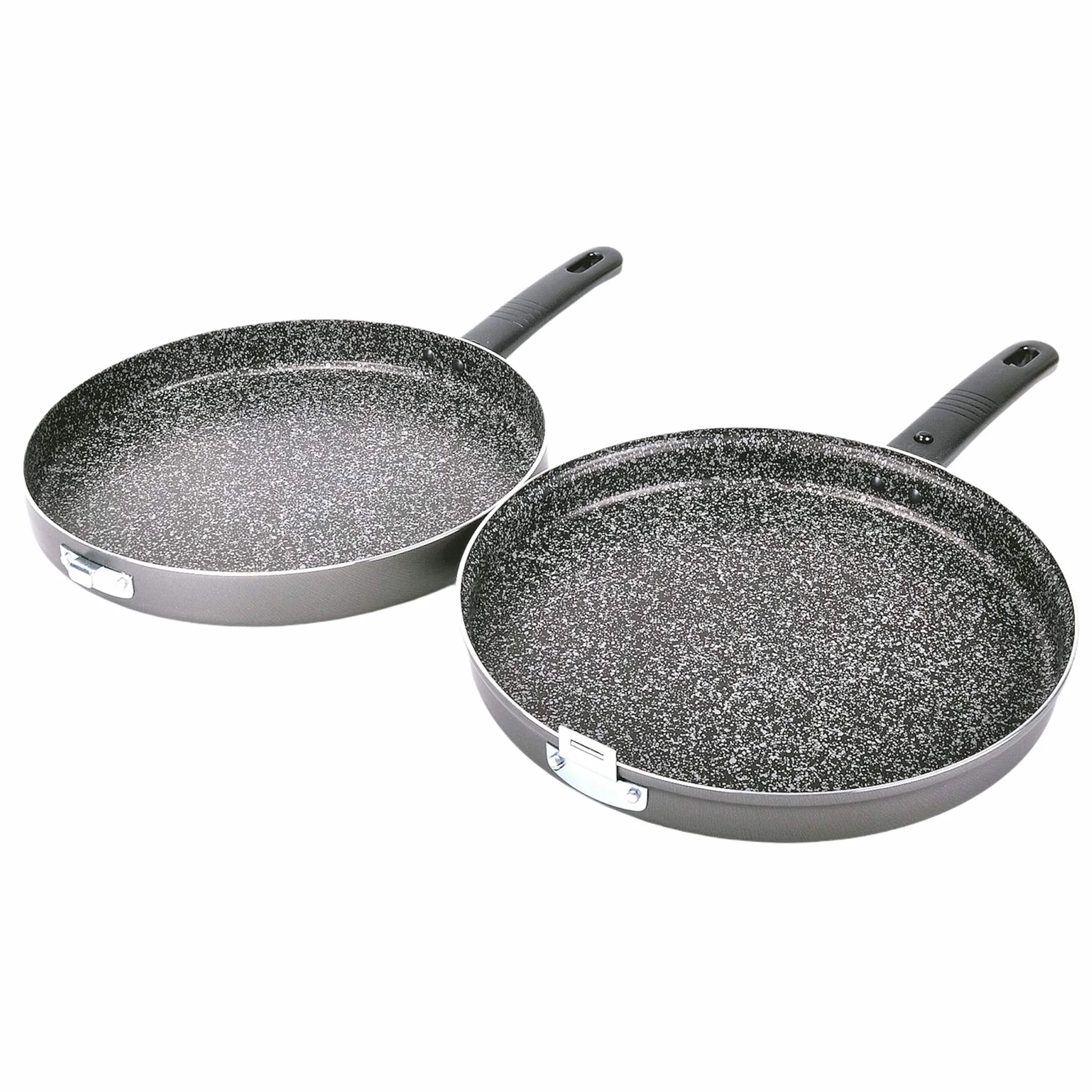 ALLUFLON Tradizione Italia Fornetto/Girafrittata Basso, Alluminio, Nero, antiaderente, 26 cm