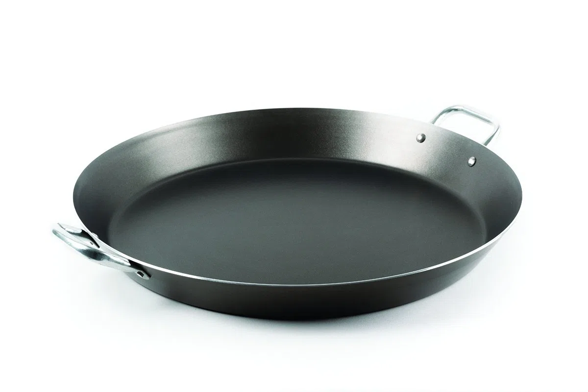 Domo Enjoy Cooking - Padella per Paella Antiaderente, Paellera 8 porzioni, 38 cm, Chef Line