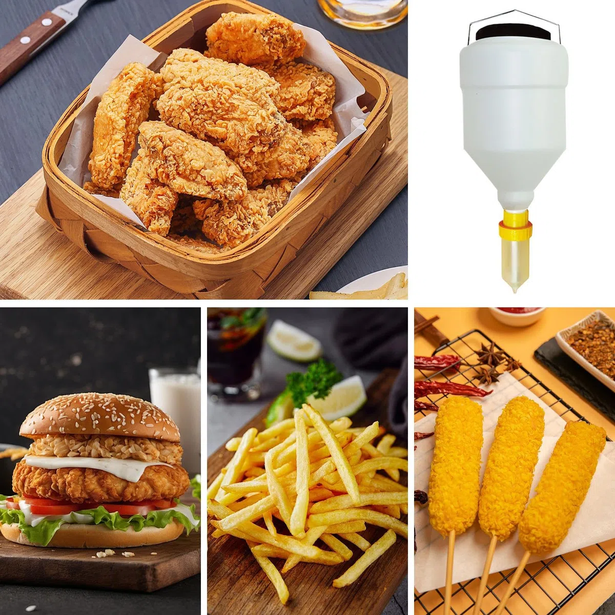 Distributore di salse – 3,5 l da appendere, ricaricabile, pratico dispenser per cucina e gastronomia | contenitore dosatore grande volume per spaghetti fast food Truck Buffet BBQ Caterin