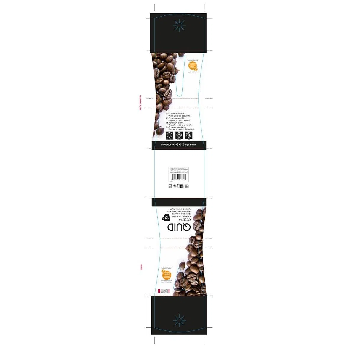 Quid – Caffettiera, modello Cesena 12 Taza