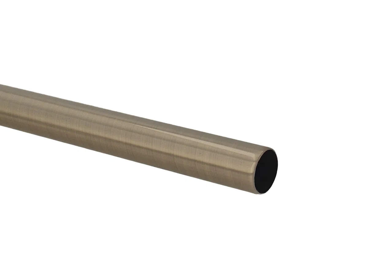 Kit Bastone per Tende in metallo 25mm Ottone Antico Montaggio a Soffitto 160 cm Zoya
