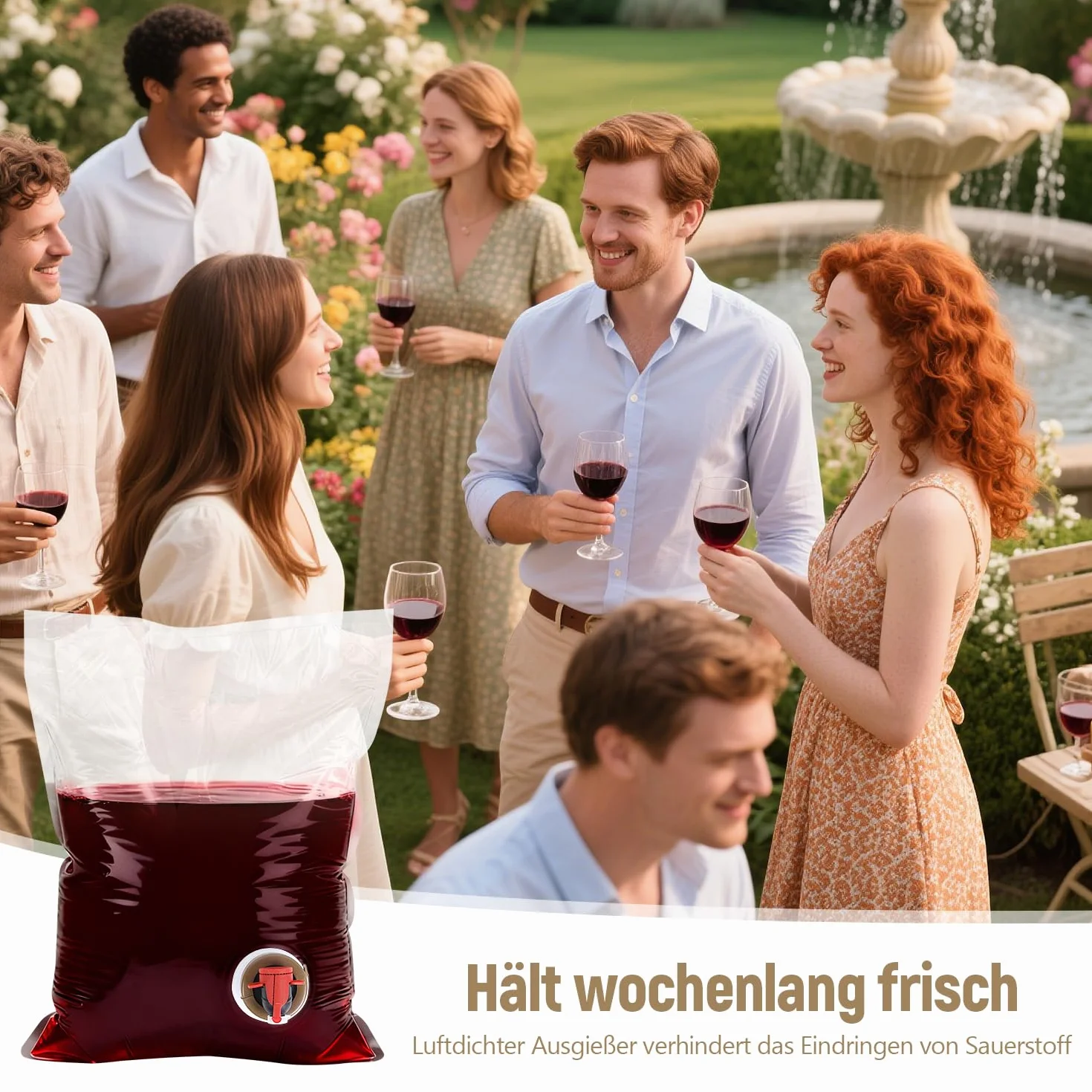 Sacchetti di bag-in-box Set di 10 Bag in Box Vuoto Riutilizzabili e Ricaricabili per Bevande Dispenser per Picnic Campeggio Escursionismo (5L)