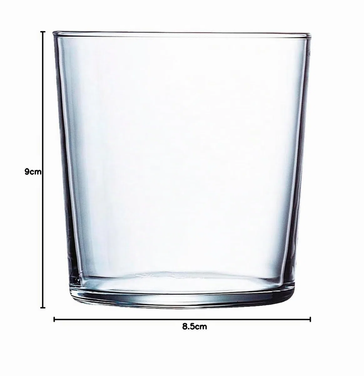 Acan Tradineur - Confezione da 12 bicchieri Ruta classici per acqua, bevande, cocktail, lavabili in lavastoviglie, 36 cl, 9 x 8,5 cm