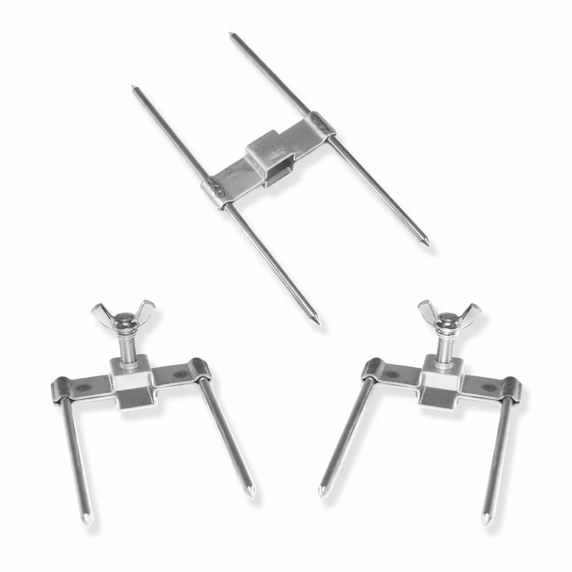 GOLDMAN SERVICE Spiedi per Girarrosto di Polli in Acciaio. Utensile forchetta tenedor per girarrosti professionali. Ricambio universale per spade da 12mm (10 Pezzi)
