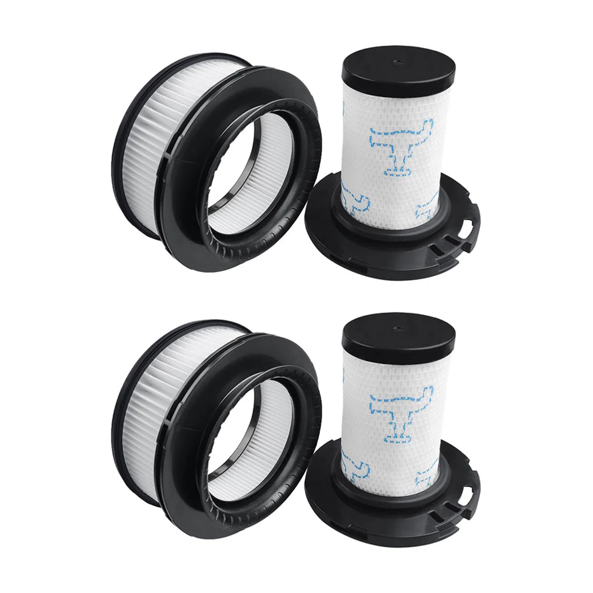 4 Filtro di Ricambi per Rowenta X-Force Flex 11.60 12.60 14.60 15.60 Animal RH9878 RH9898 RH9958 RH99F1 aspirapolvere, filtri di ricambio accessori paragonabili a ZR009007, ZR009008 (ZR009008)