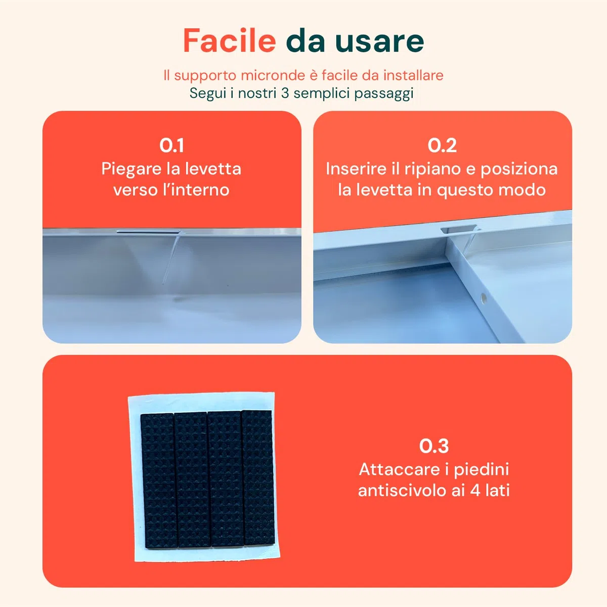 Avilia Scaffale Cucina Salvaspazio Estensibile 39-62 cm in Metallo – Alzatina Cucina Top con Ripiano Estraibile per Forno, Tostapane e Microonde – Organizzatore Cucina con Ganci e Antiscivolo