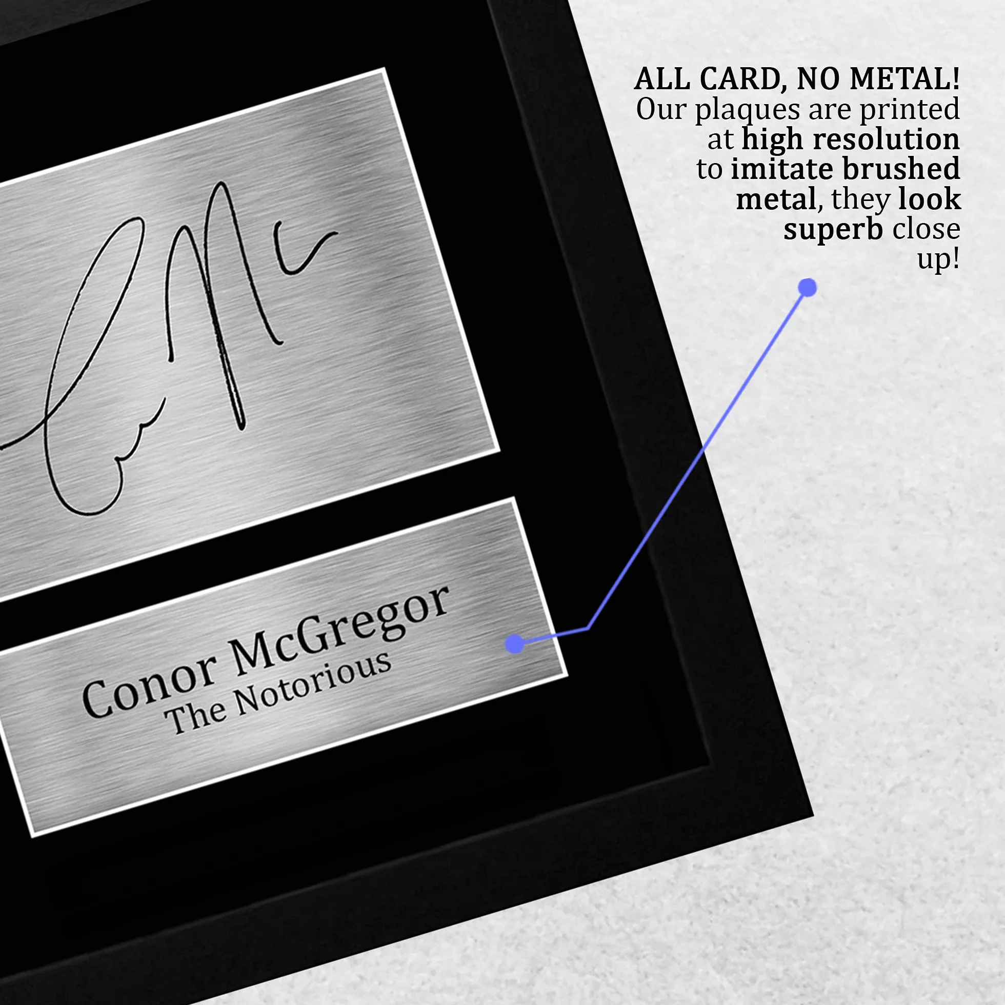 HWC Trading Conor Mcgregor A4 Incorniciato Firmato Regalo Visualizzazione Delle Foto Print Immagine Autografo Stampato Per I Fan Ufc