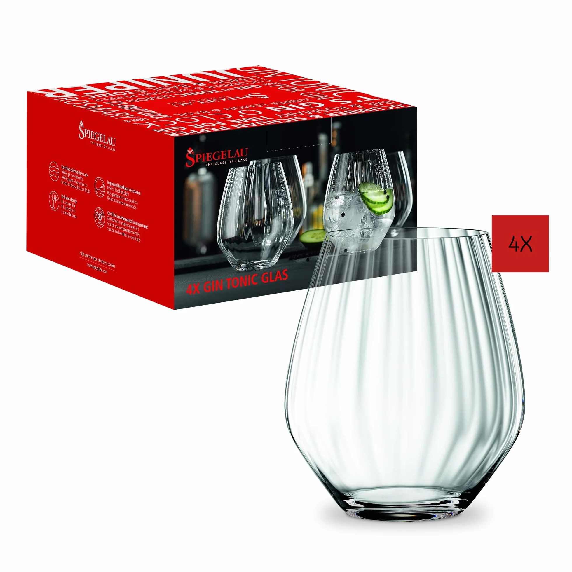 Spiegelau & Nachtmann 4810180 Gin Tonic Set di Gin Tonic, vetro