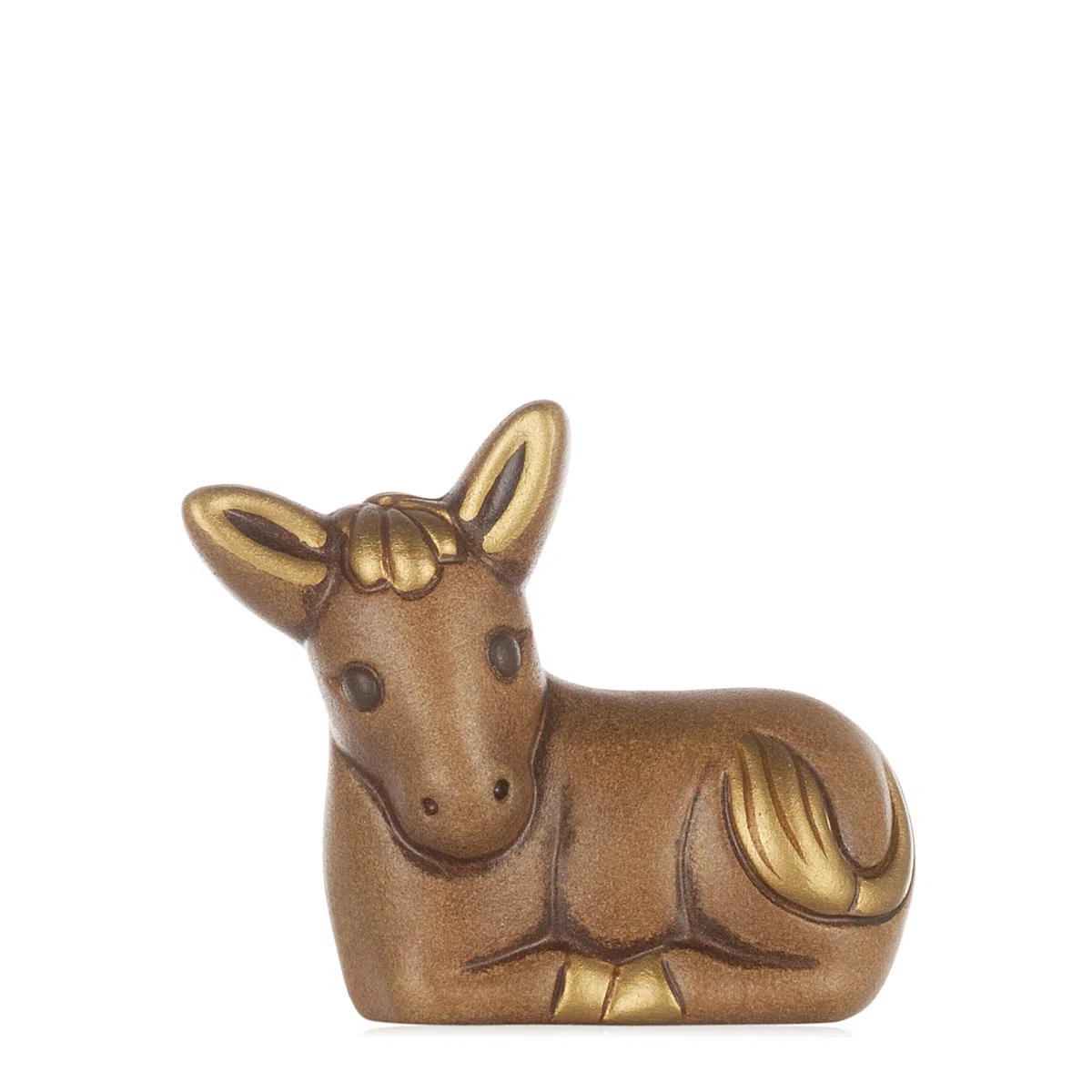THUN - Asinello Marrone - Statuine Presepe Classico - Ceramica - I Classici