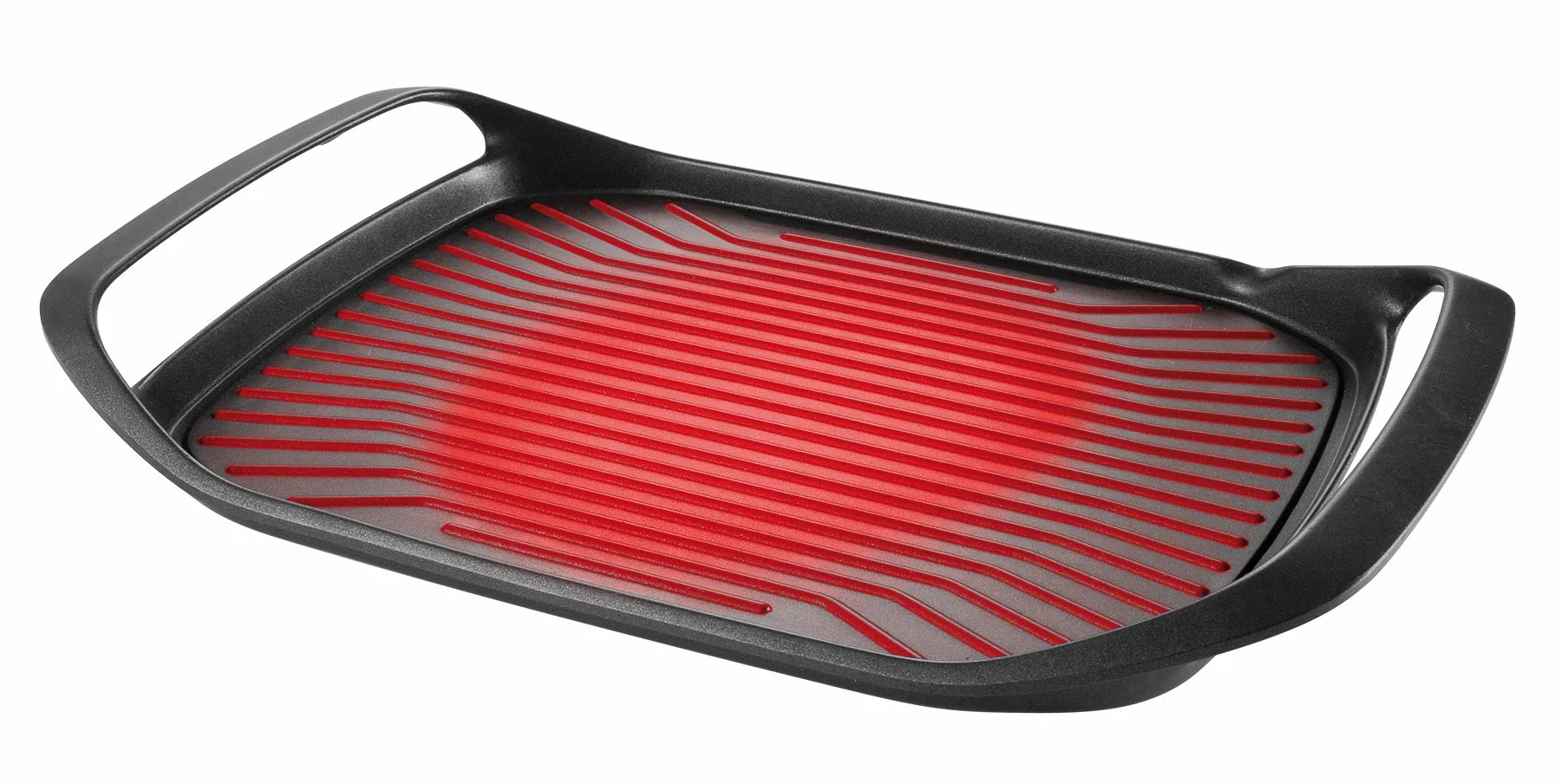 Tescoma 605068 Bistecchiera SmartClick, Antiaderente, 42 x 28 cm, Compatibile con Induzione, Nero