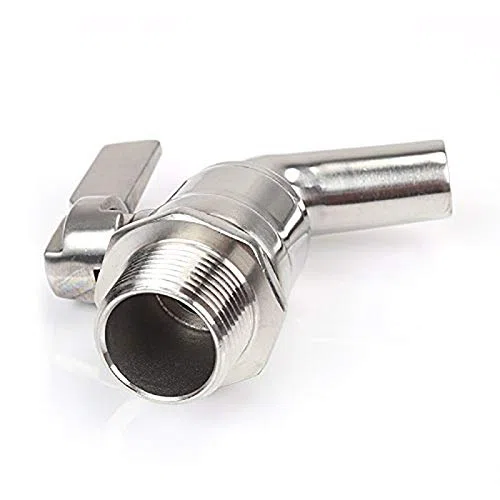 Tap Keg Rubinetto, Merrday Stainless Steel Beer Faucet Tap 200PSI For HomeBrew Barrel Fermenter Wine Beer Bevanda Juice Dispenser Spigot Drink Kegs 1/2 "