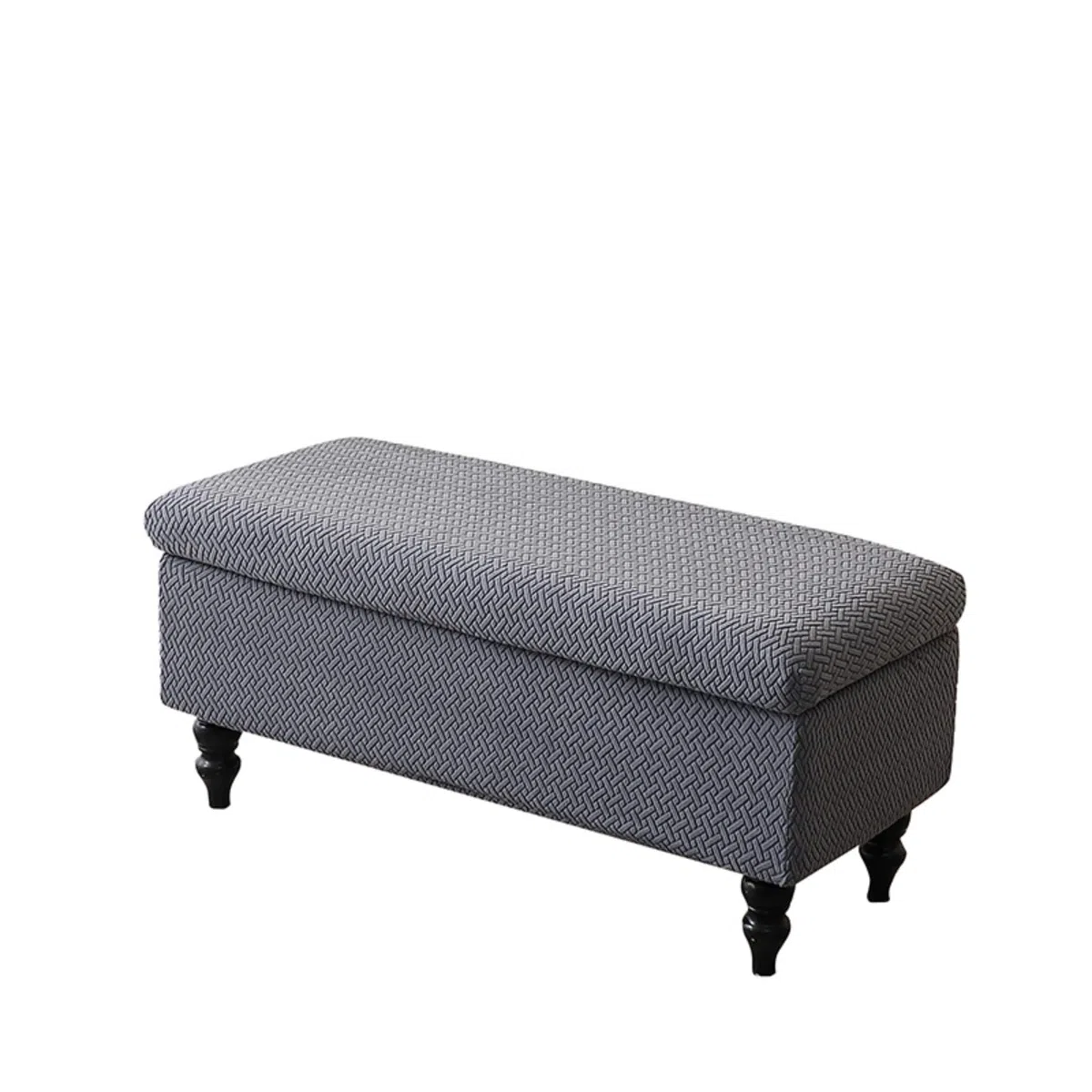 Fodera For Ottomano Elasticizzata Rettangolare Morbida Elastica Copri Panca Portaoggetti Pieghevole Poggiapiedi Lavabile Protezione For Mobili For Sgabello Rimovibile Fodere Pouf(Dark Gray,80-110cm)