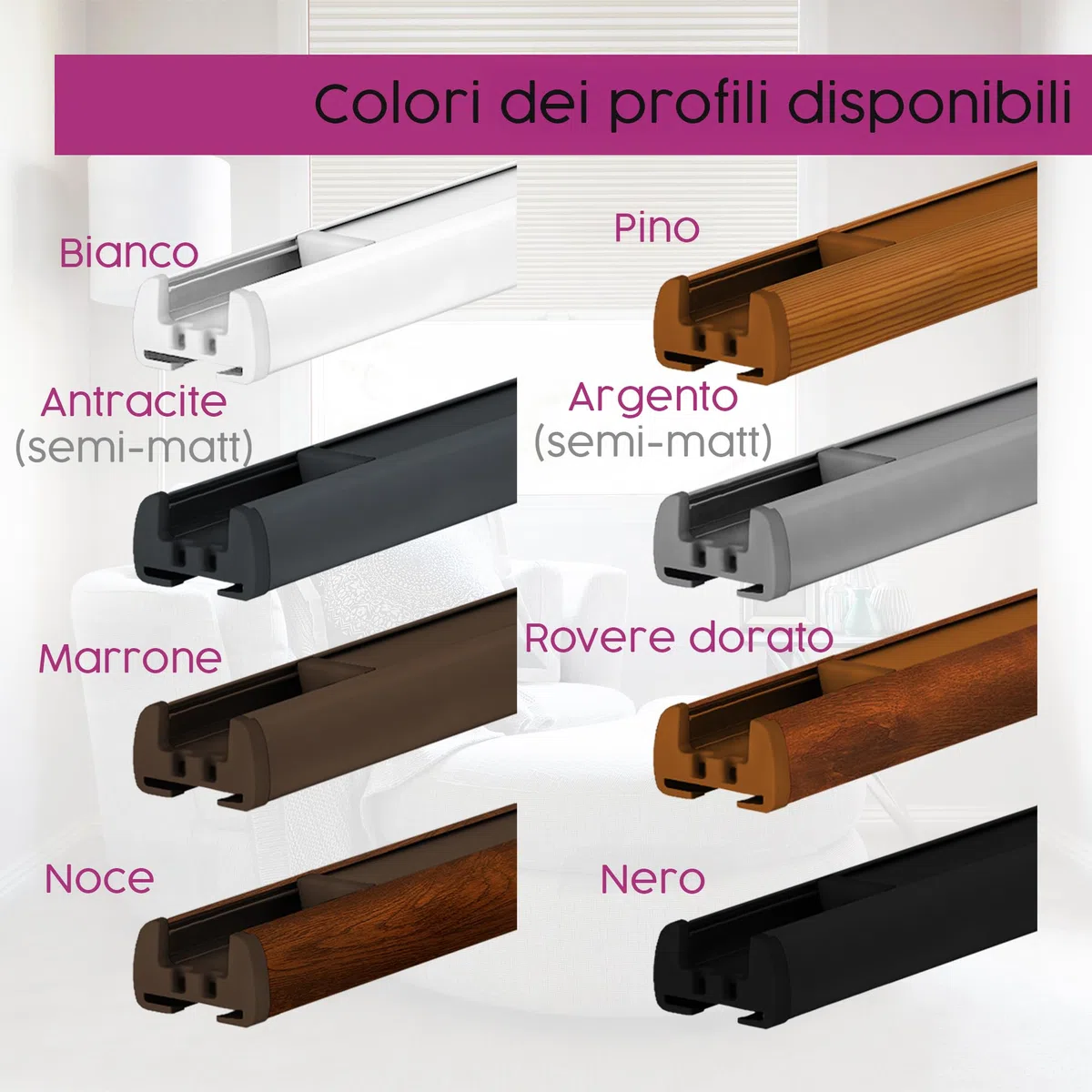 Concept Blinds Tende Plissettate Personalizzate con Foratura – Larghezza 40–200 cm, Altezza 20–260 cm – Su Misura per Finestre e Porte – Tende Premium XXL per Grandi Spazi