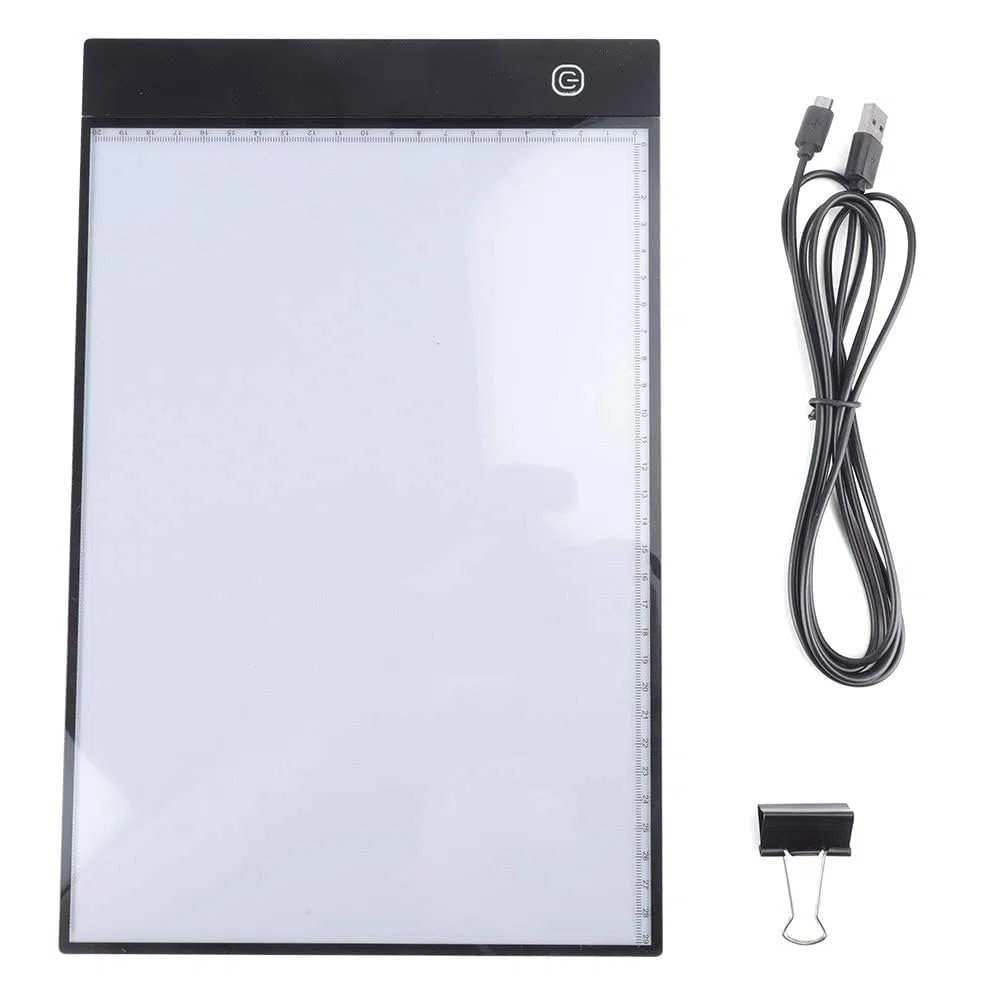 Tavoletta Luminosa Tavolo da disegno A4 LED Light Pad per disegnare A4 Tracing Light Box per gli artisti, disegnare, disegnare, animazione