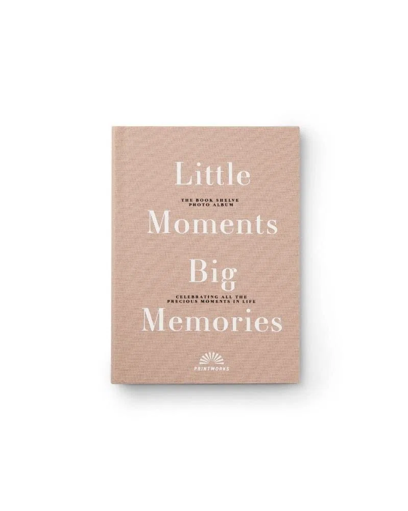 Printworks Album fotografico Little Moments Big Memories, Forma del libro, Rivestito in tessuto, Decorazione, Design, 40 pagine