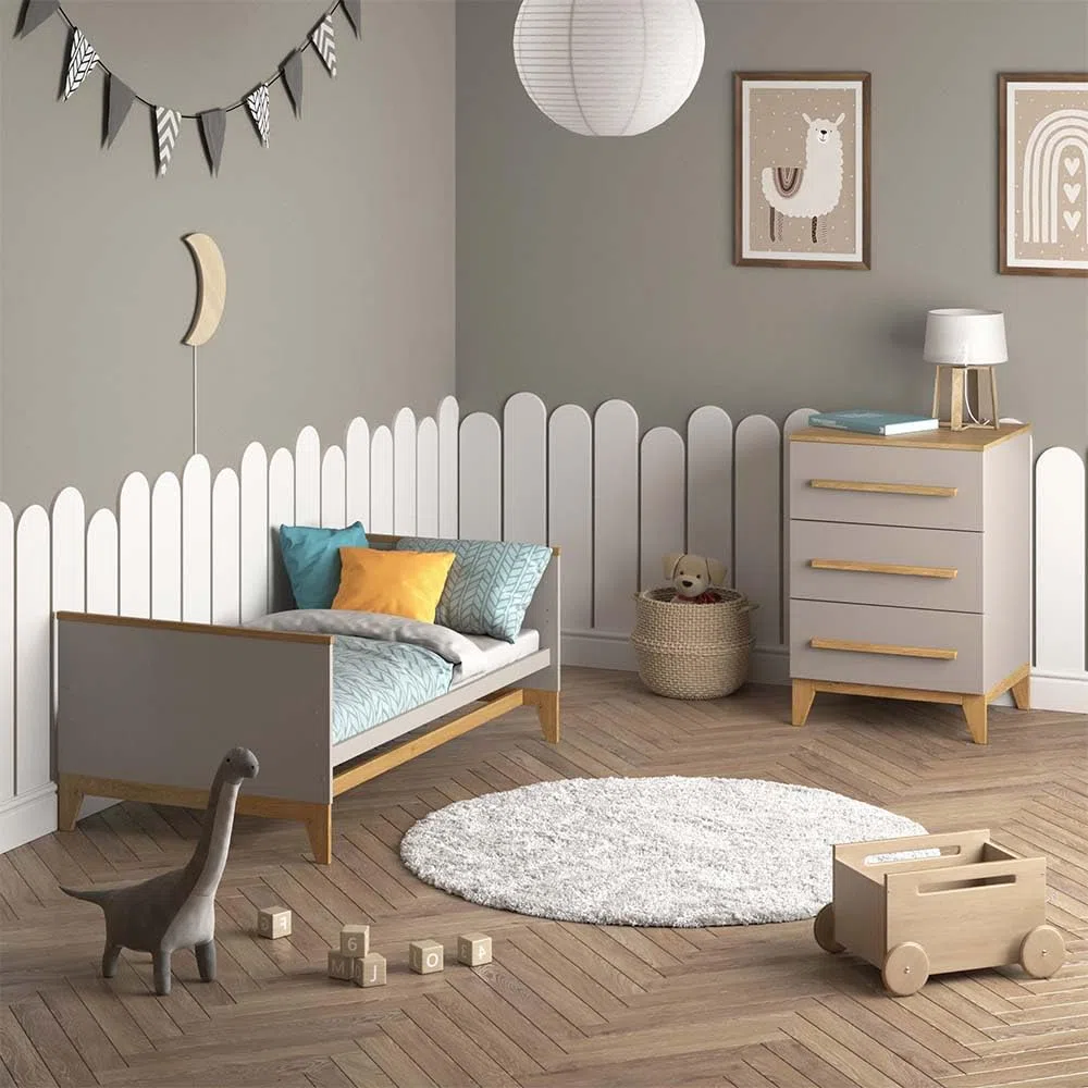 VitaliSpa Cassettiera Malia, Cashmere/Artigianale, 60 x 88 cm, per riporre vestiti e giocattoli nella cameretta dei bambini