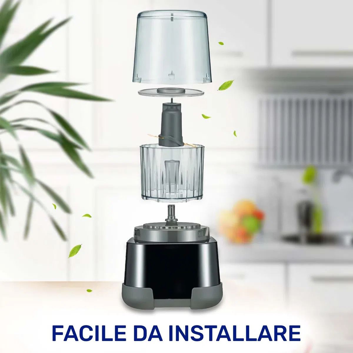 MONTERAL Ciotola del Tritatutto Elettrico con Codice Originale MS-4A11233 SS-1530000408 per Tefal per Moulinex La Moulinette XXL La Moulinette Ultimate