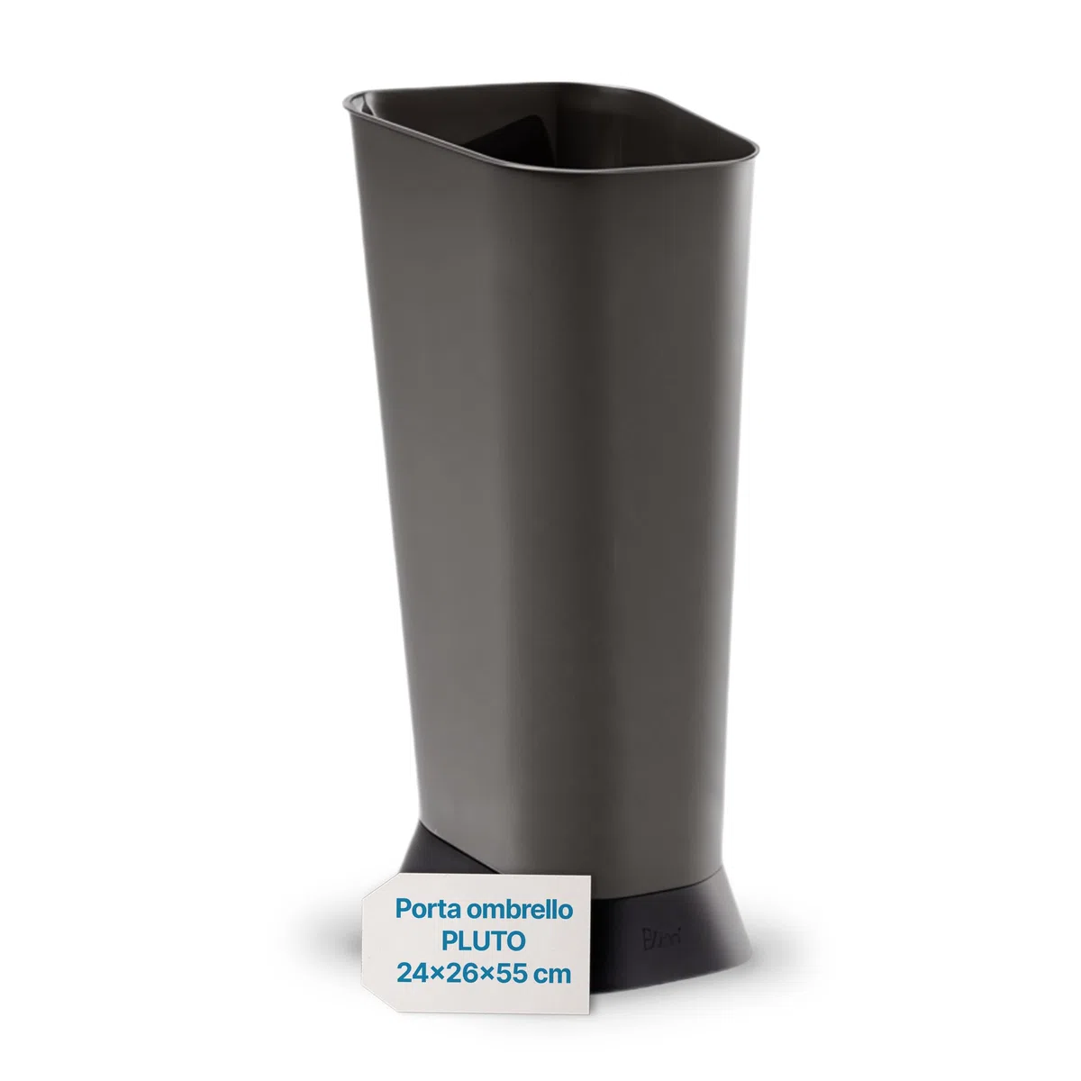Tomaino - Portaombrelli da Interno ed Esterno 24x26x55 cm per Ingresso Casa, Negozio e Ufficio - Portaombrelli Nero in Plastica Resistente - Fino a 15 Ombrelli