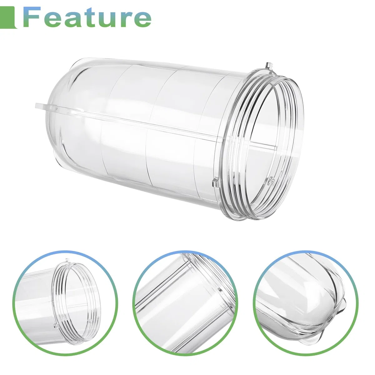 2 tazze di ricambio per Magic Bullet parti di ricambio 16 once frullatore tazze Jar compatibile con 250W Magic Bullet MB1001 Series Juicer Mixer