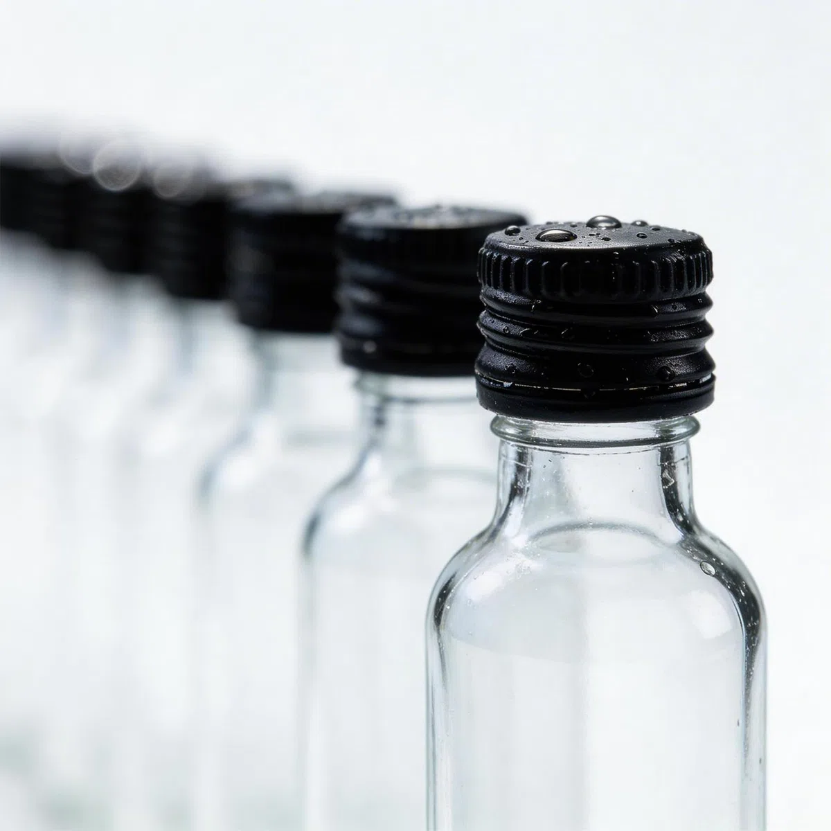 24 Pezzi Piccole Bottiglie da 50ml per riempire, Mini Bottiglie di plastica con Coperchio e Imbuto, Bottiglie riutilizzabili per Matrimoni e Feste