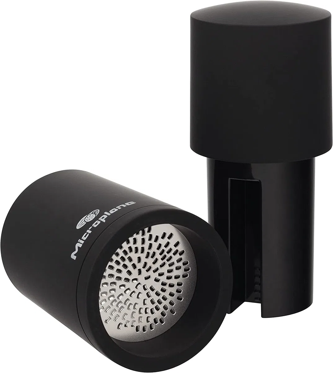 Microplane Macina Spezie Nero per Noci moscate, Cannella e Fave Tonka