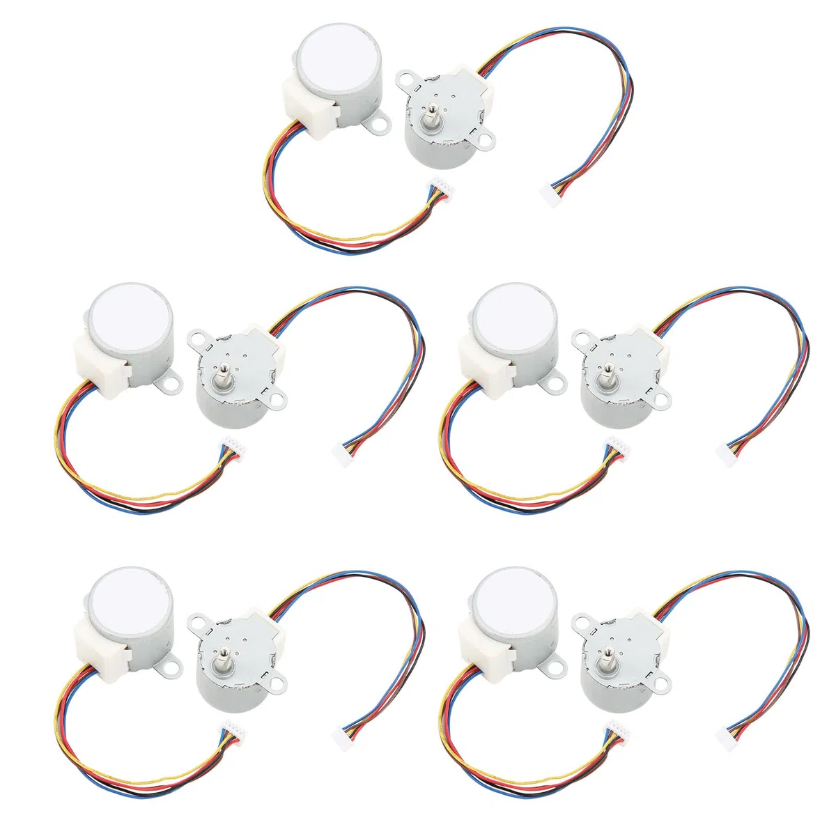 Motore Passo Passo 24BYJ48 5V 10 Pezzi Alta Coppia 28BYJ-48 per Ventilatori Condizionatori Progetti e Automazione