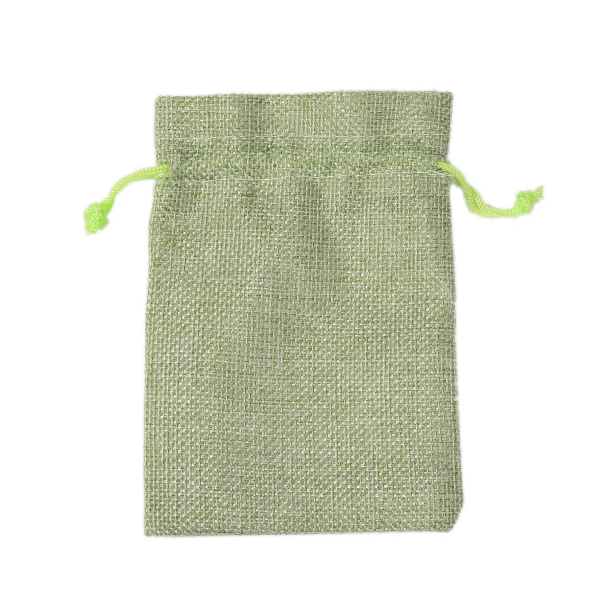 PLECUPE 20 Pezzi Sacchetti Juta, Sacchetti di Iuta 20x30 cm, Sacchetti Regalo con Coulisse,Vintage Biancheria Borse Borse da Regalo Tela da Imballaggio Sacchetto dei Monili Candy Bags,Verde