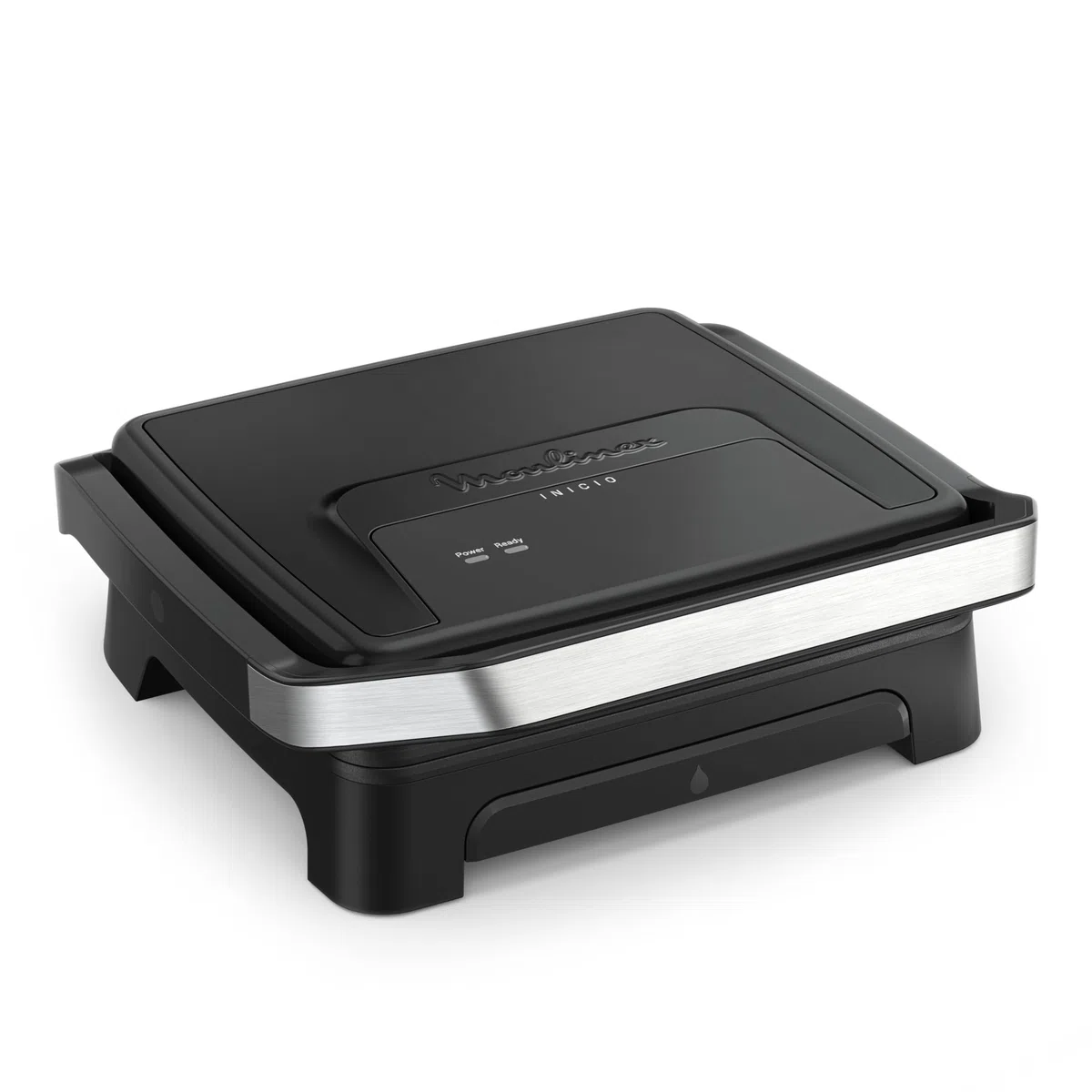 Moulinex Inicio, Piastra per Panini e Griglia, Riscaldamento Rapido: 2000 W, Piastre di Cottura Antiaderenti, Ampia Superficie di Cottura, Nero, GI271810