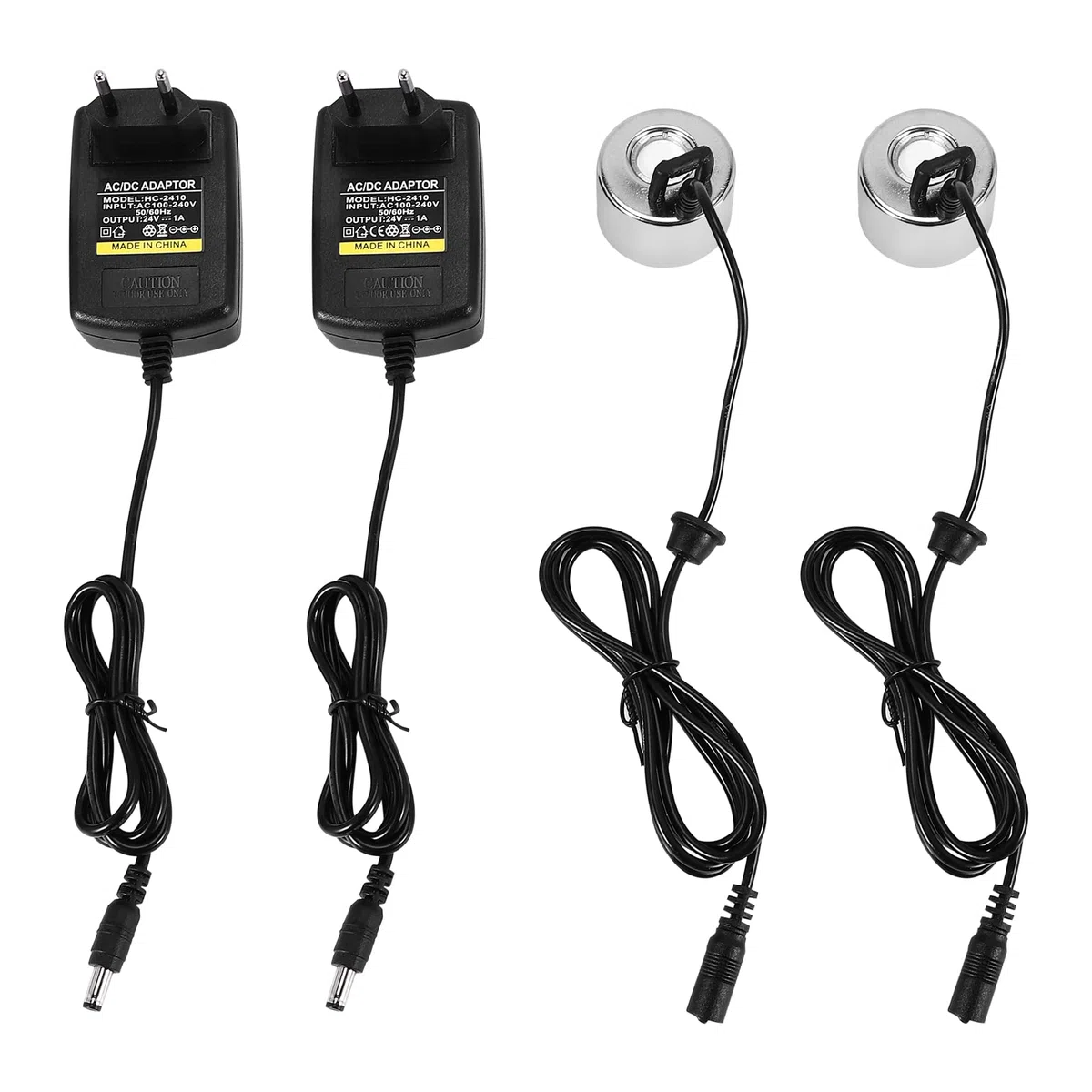 2 Pezzi con Spina 45 MM Umidificatore Ad Ultrasuoni Incubatore Industriale 24 V Nebulizzatore Testa Fogger Spina