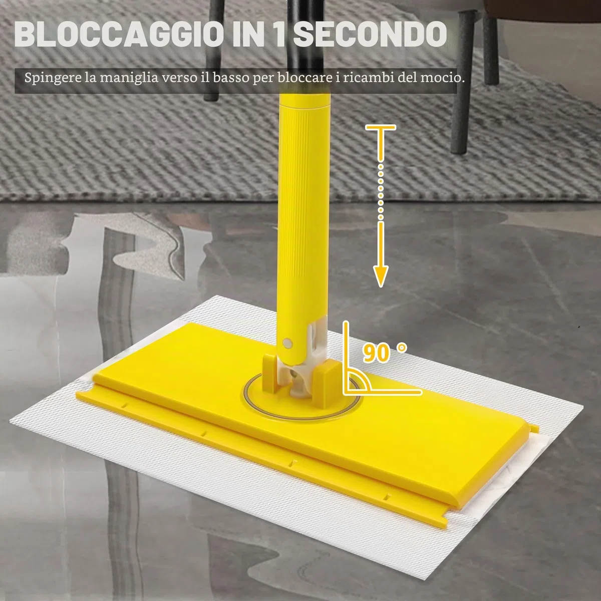 NEWE Mocio automatico per cambio panno portatile