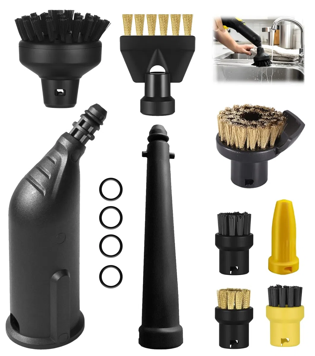 13 pezzi per pulitore a vapore Kärcher sc1 sc2 sc3 sc4 sc5 accessori,compatibile accessori Kärcher SC5 SC3 SC1 SC4 SC2 ugello allungato, ugello curvo, spazzola rotonda, spazzola in ottone