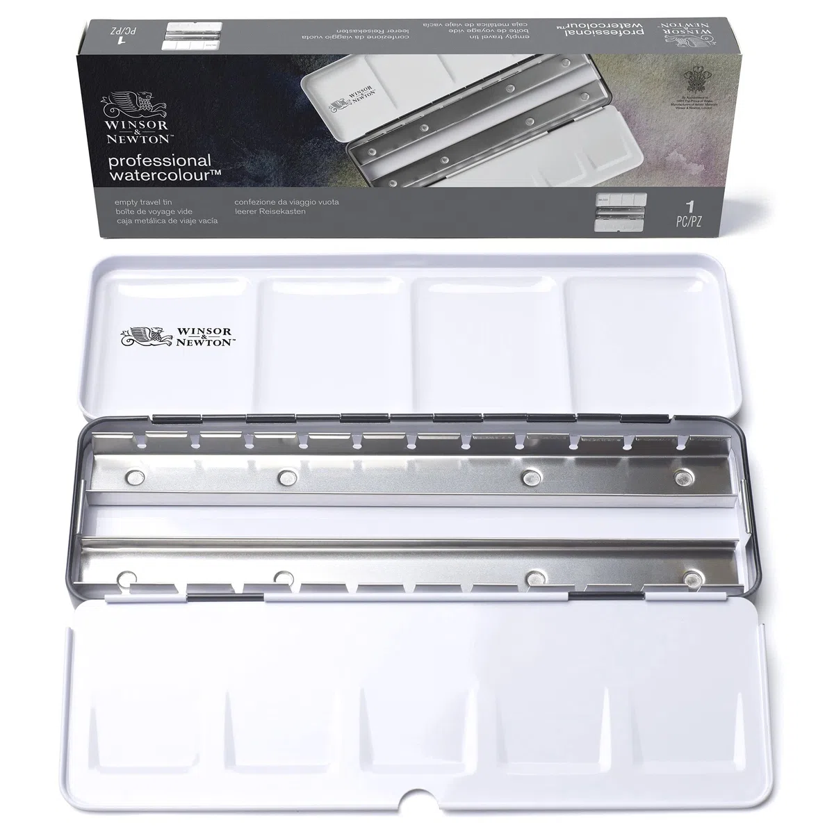 Winsor & Newton WN PWC SCATOLA Vuota (Per 24 Mezzi Godet O 12 Godet)