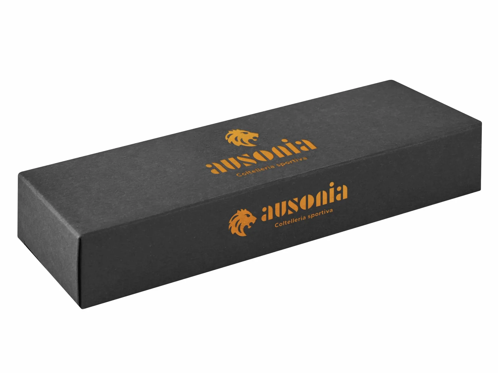 AUSONIA - Coltello coglifunghi lama in acciaio inox AISI 440 manico in gomma con pennellino Cm 18