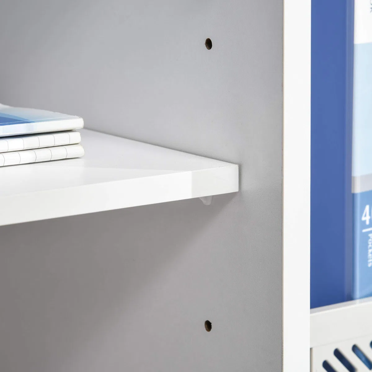 HOMCOM Mobile Porta Stampante a Rotelle con 2 Cassetti Chiudibile a Chiave, 3 Ripiani e Armadietto, Mobile Stampante per Documenti da Ufficio e Studio, 100x35x65 cm, Nero e Bianco