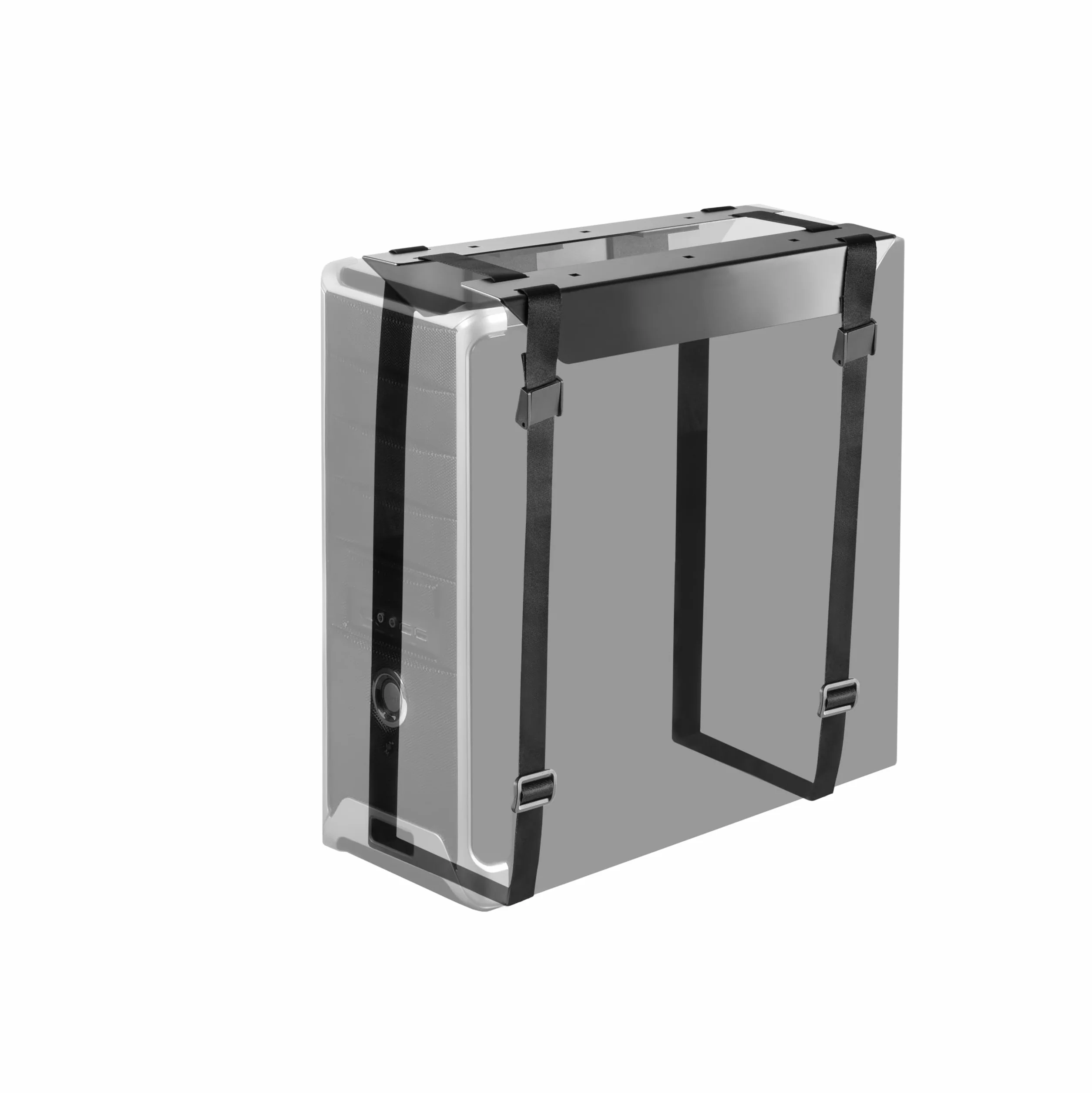 RICOO Supporto PC Staffa TRH-11 computer Sotto scrivania Casse work-station Mount desk-top tower Appoggio tavolo universale per cassa CPU Nero