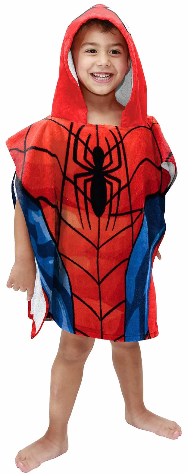 Jay Franco Asciugamano poncho in cotone con cappuccio per bambini