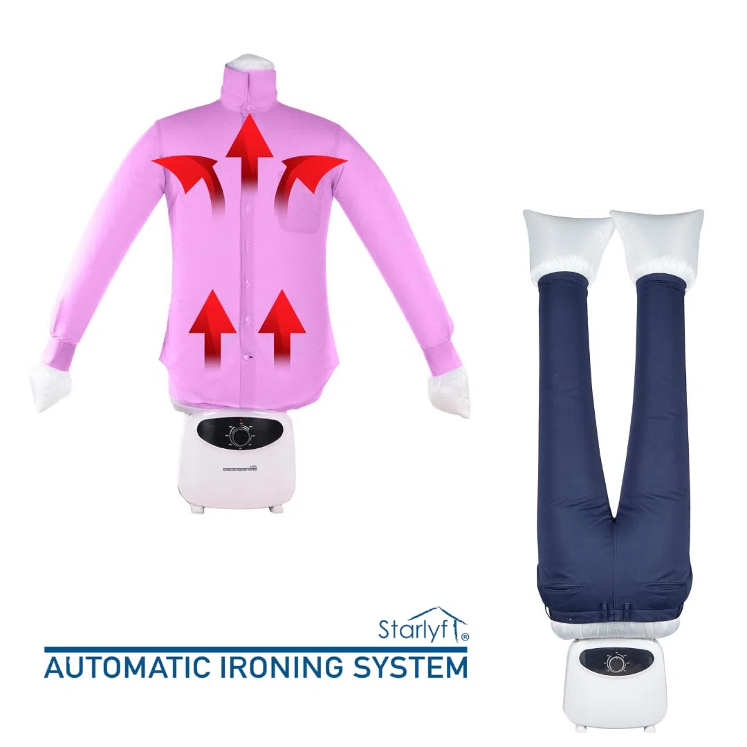STARLYF Robot da stiratura, 1200 W, 2 in 1, asciugatura e stiratura, rimuove i cattivi odori e deodorizza, facile da usare, manichino di stiratura e asciugatura