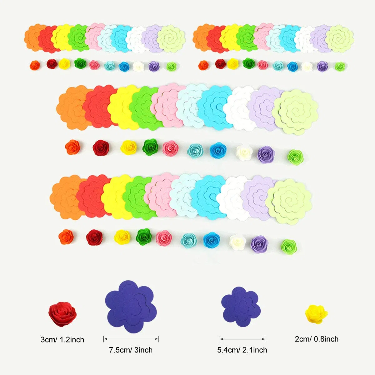 Woohome 143 Pz Carta Quilling Kit Quilling Carta Fiore 12 Stile Fiori di Carta Paper Quilling Craft Kit Quilling Strisce di Carta per Creazioni Artigianali, Scrapbooking