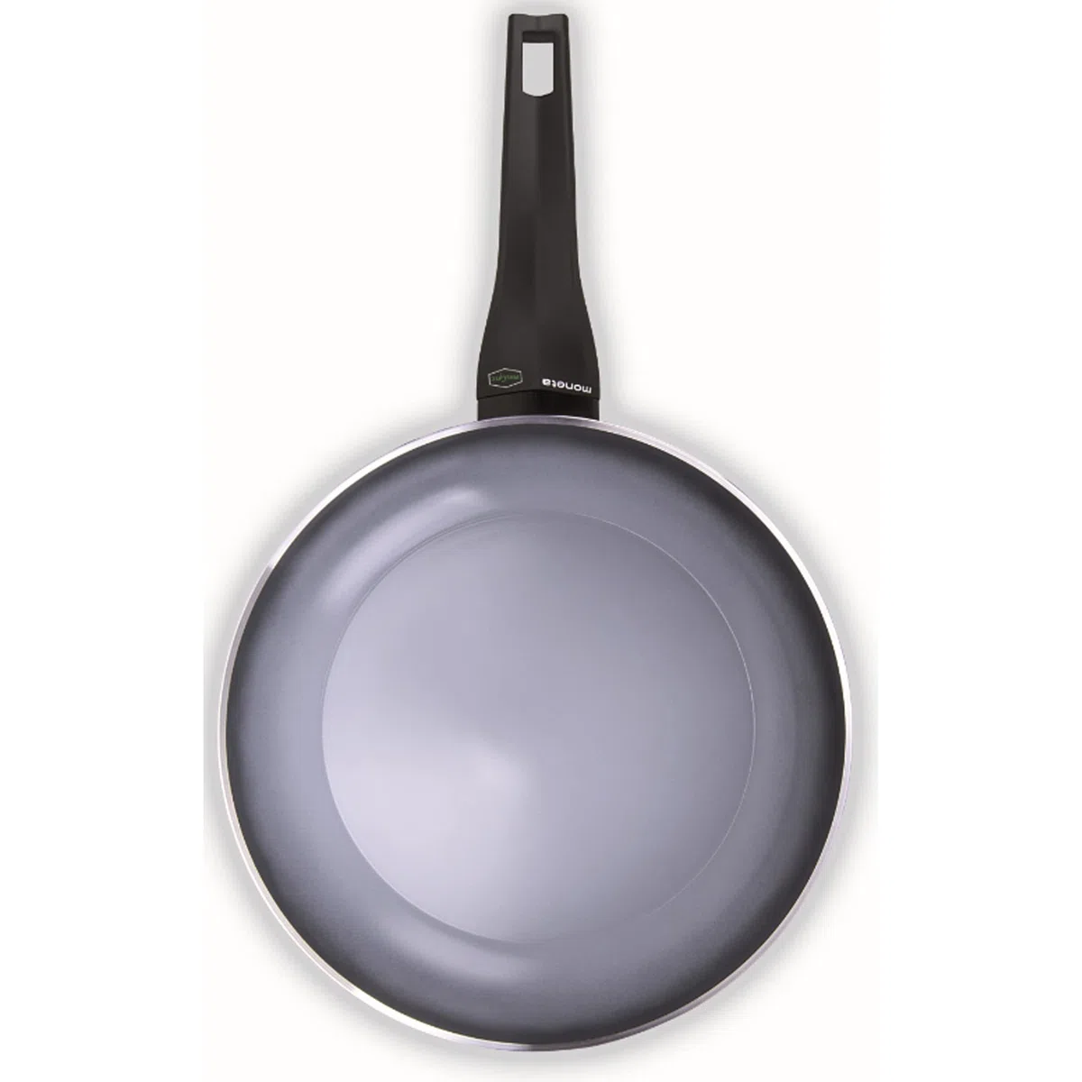 Moneta Aria Finegres Padella Antiaderente naturale, Alluminio, Grigio, 26 cm, anche per induzione., made in Italy