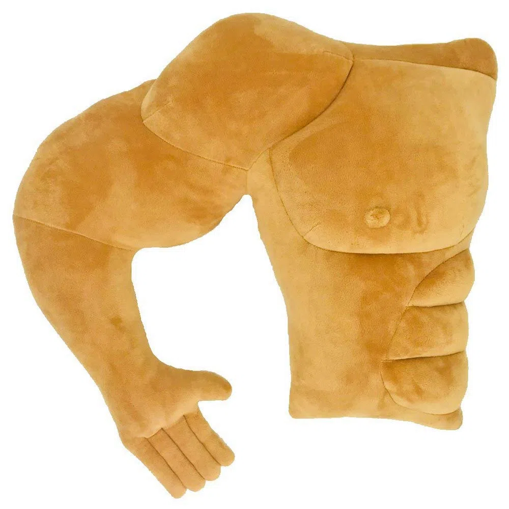 Boyfriend Muscle Man Braccio Corpo Cuscino Fidanzato Marito Cuddle Buddy Cuscini Scherzo Giocattolo Gag Regali per la festa della mamma Fidanzata Compleanno San Valentino (lato destro)