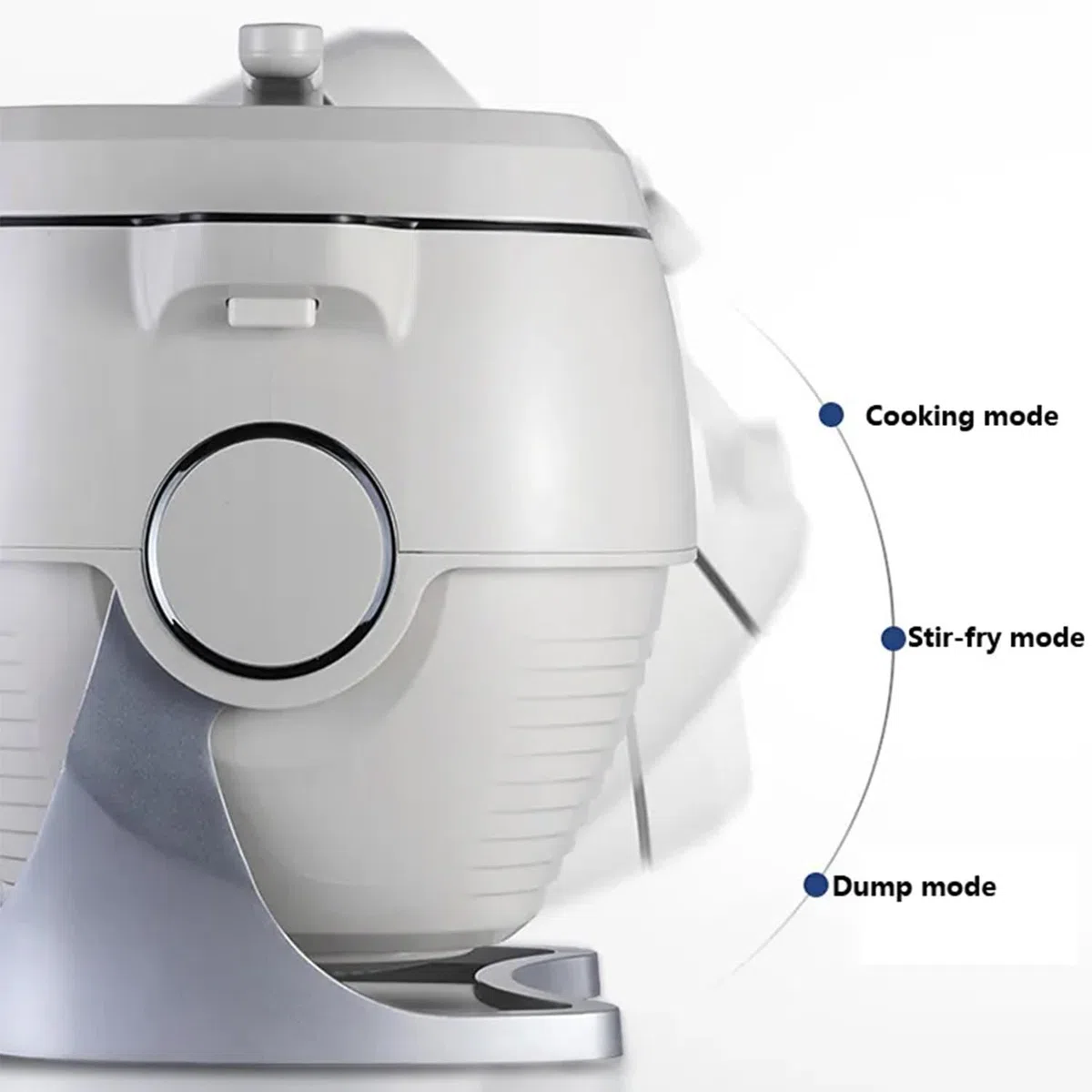 Mescolatore Automatico per Pentole, Con Pentola Interna in Acciaio Inossidabile E Pannello Touch Intelligente, Regolazione Del Fuoco a Tre Velocità, 1 a 99 Minuti, Per Friggere, Stufare, Cucinare