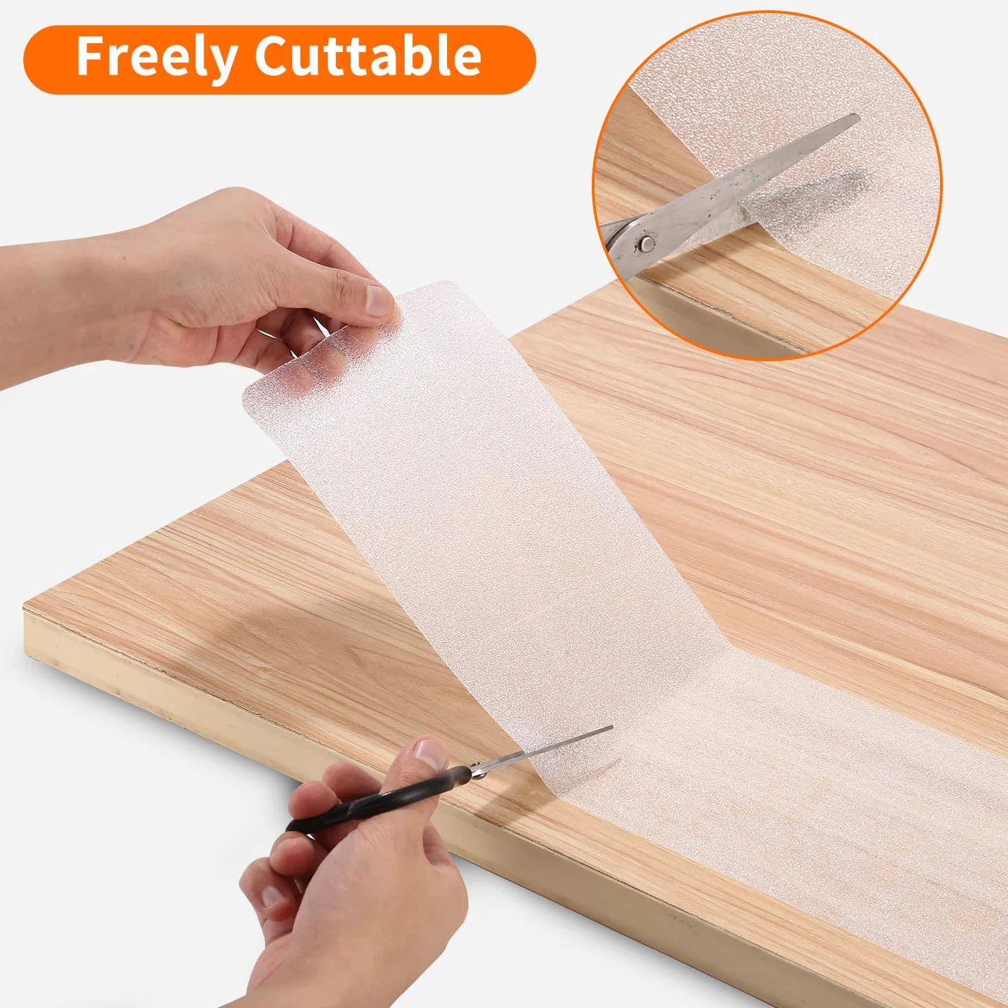 Azyvum 18 Pezzi Strisce Antiscivolo per Scale, Antiscivolo Tappeto Moquette in Scala Legno, Set di Tappetini Antiscivolo per Pavimento, Tappetino Protezione Antiscivolo,15 x 60 cm