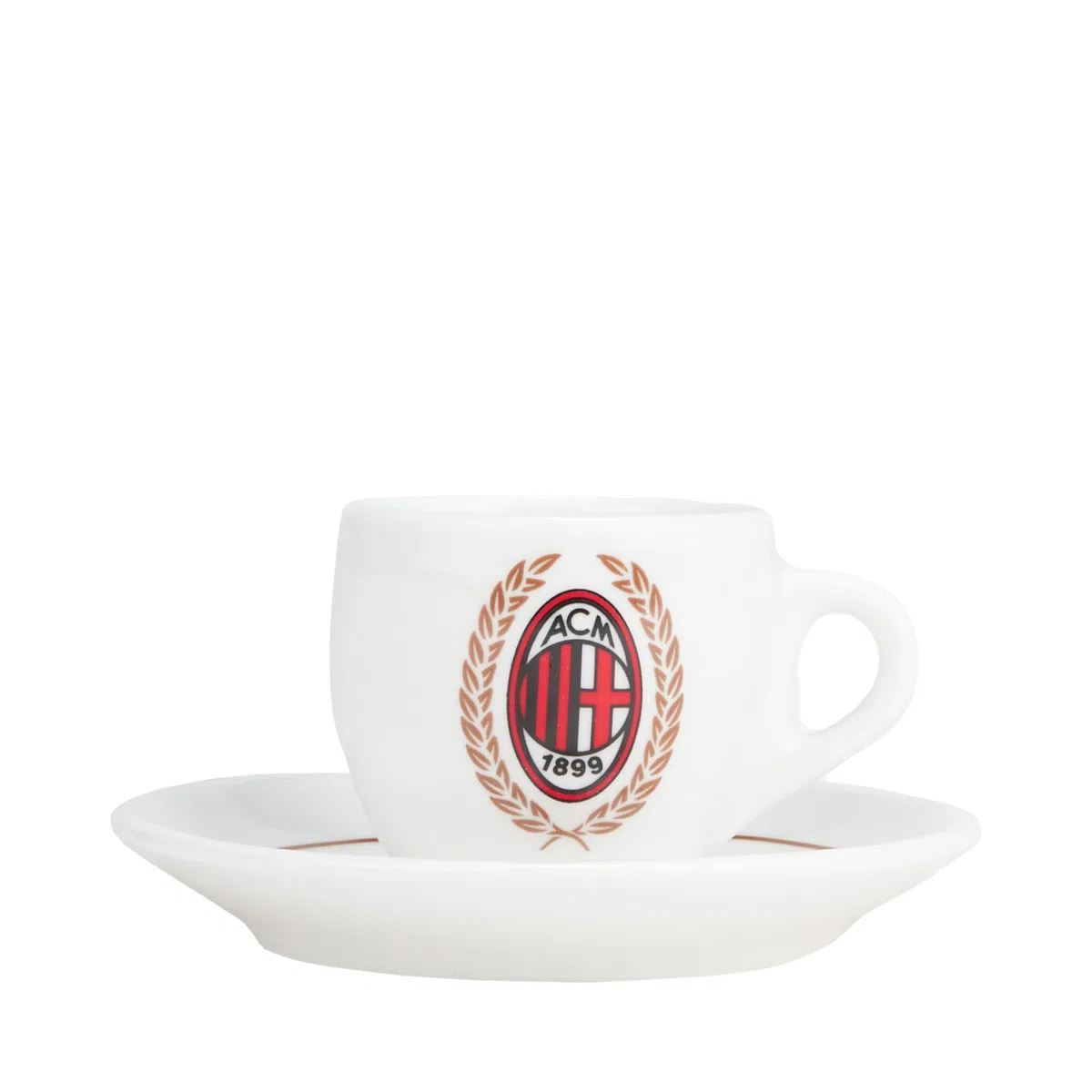 A.C. Milan - Set Tazzine caffè, Prodotto Ufficiale, Nero-Rosso, TU