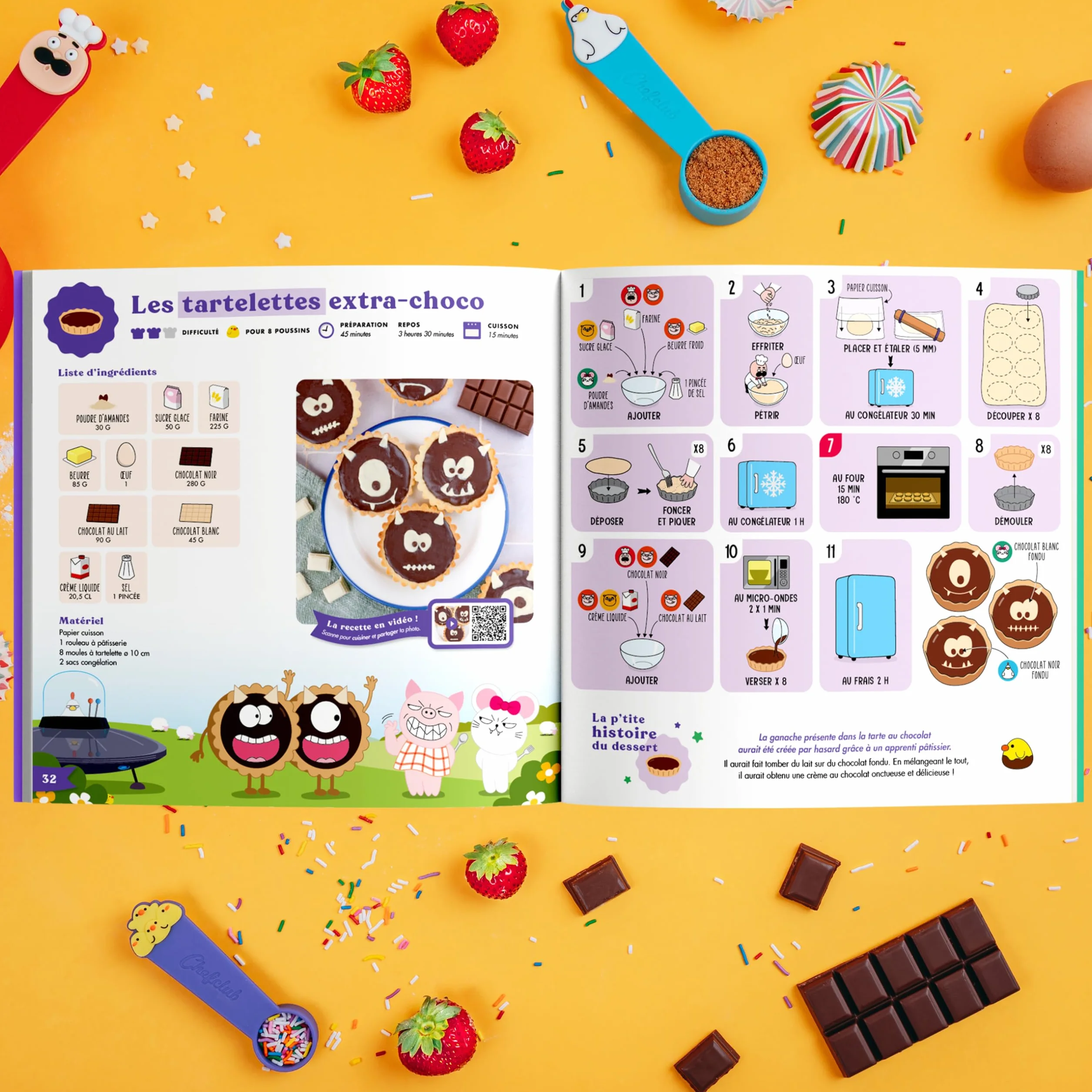 Chefclub Kids – Il Libro di Torte e Dolci – 25 Ricette – Pesare Misurare Cucinare – Per i piccoli chef dai 4 anni